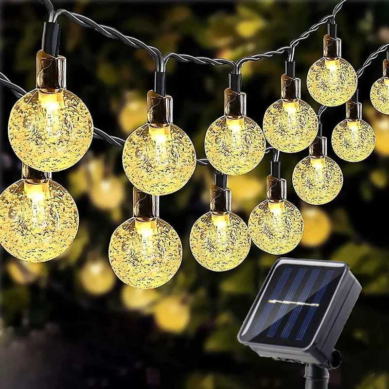 String Light Solar 7m 50 LEDs Fairy Lights Outdoor Garden Wedding Decoration Lamp IP65 Waterproof Garland Furniture Light Decor XJ250606