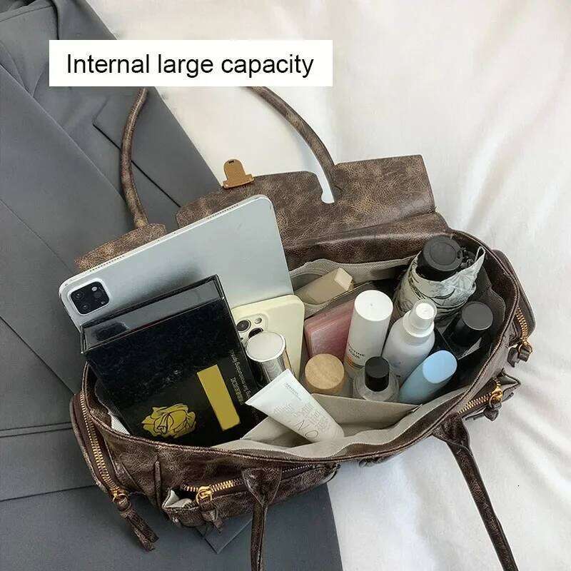 Vintage Underarm For Girl Designer Multi-Pocket Satchels Versatile Motorcycle Bag 2025 Y2k Latest Handbags