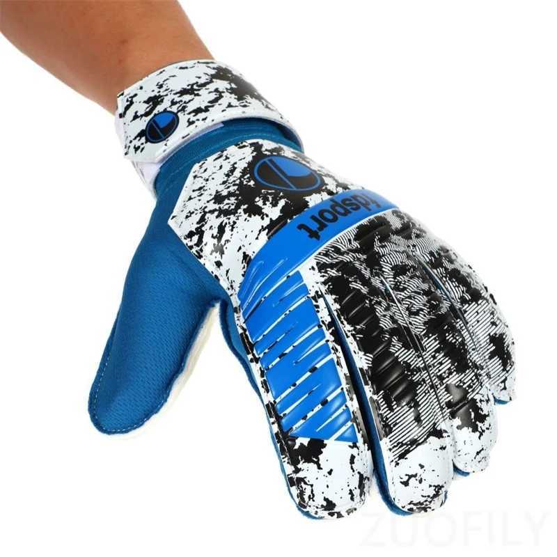 Childs Soccer Goalkeeper Gloves Teens Latex Thickened Protection Goalkeeper Gloves Football Goalie Non-slip Gloves for Training XJ250606