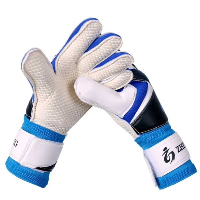 Professional Soccer Goalkeeper Gloves Adults Kids Finger Protection Goal Thickened Latex Football Gloves for Futbol Futebol Goal XJ250606