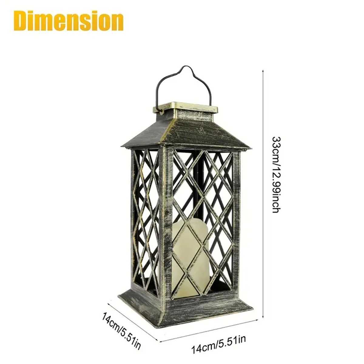 1 Pc Solar Hanging Lamp Flickering Flameless Candle Waterproof LED Light For Garden Table Patio Lawn Outdoor Party Decorative XJ250606