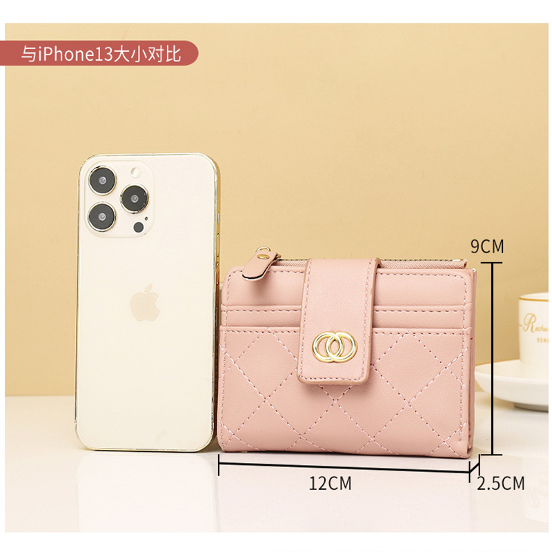 hot Free shipping new designer bag New women multi slot zero wallet and women short wallet with triple fold design