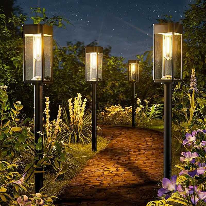 1/2/4 Piece Solar Path Light Outdoor IP65 Waterproof Solar Garden Light Lawn Sidewalk Lane Landscape Lighting Terrace Decoration W250607