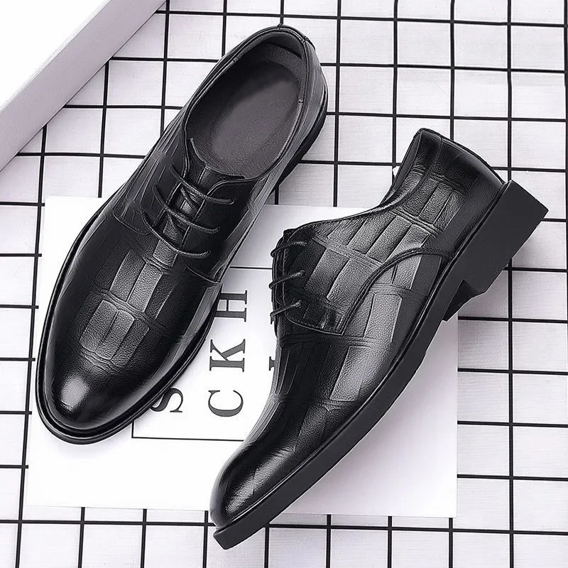 Groom Standard Dance Dress Leather Casual Shoes Men High Heels Men Two Tone Shoes Casual Dress Men Leather Casual Shoes 250605