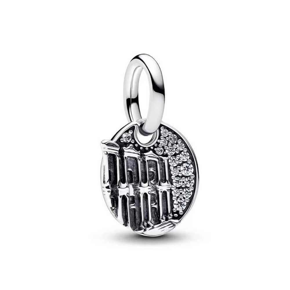 Classic 925 Sterling Silver Diamond Beads Lucky Chip Charm Fit Mother Bracelet Necklace DIY Jewelry Accessories XJ250607