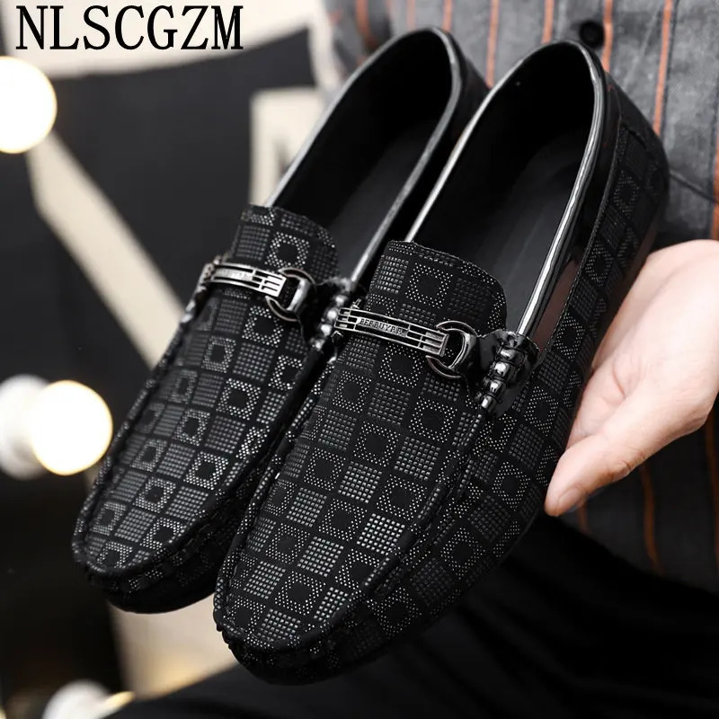 Office Leather Shoes for Men Casual Shoes Fashion Slip on Shoes Men Casuales Loafers Men Italiano Zapatillas De Deporte 250605