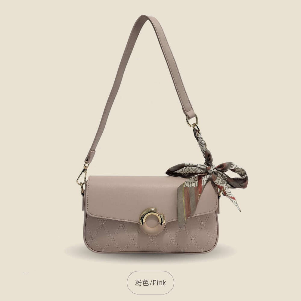 Women New Niche Design Scarf Small Square Commuter Versatile Shoulder Crossbody Bag