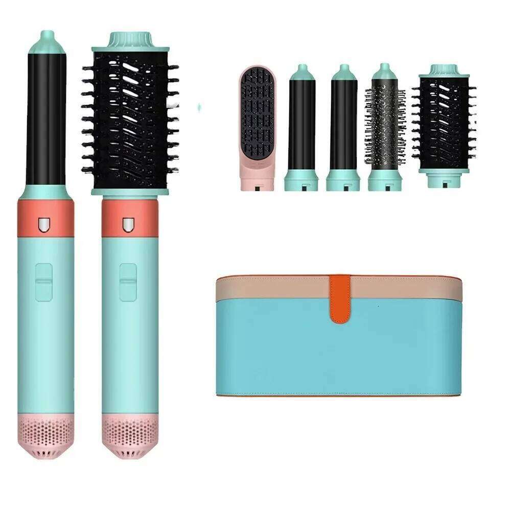Professional High Speed 6 In 1 Styler Hair Dryer Negative Ions Multi-Styler With Curling Hot Air Brush Styling Tool