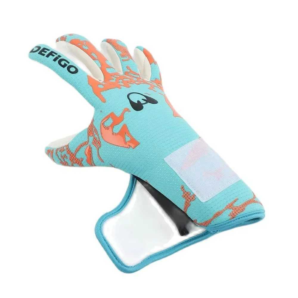 Goalie Gloves Latex Soccer Goalie Goalkeeper Gloves Anti-slip Thicken Football Glove Protection Goalkeeping Gloves Soccer Equipment XJ250606