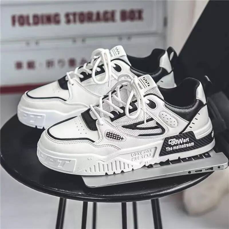 Ddmyoutdoor Mens Fashion Outdoor Casual Lace Up Platform Skateboard Shoe Training Shoes For Men Non Slip Sneaker Tenis Masculino Outdoor Shoes