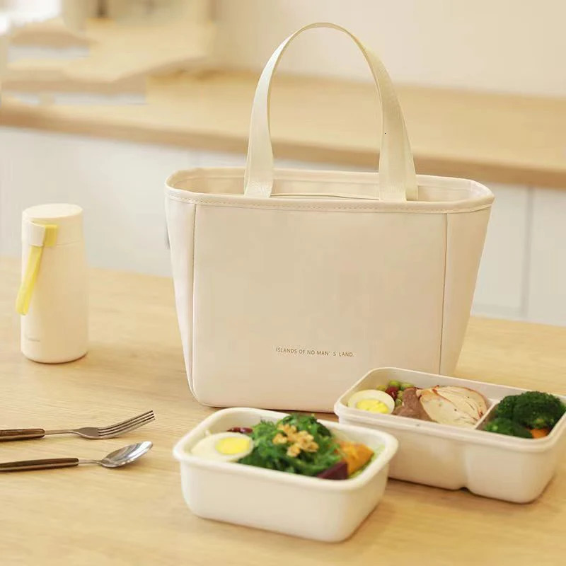 Fashion Women Tote Lunch Bags Outdoor Picnic Bento Lunchbox Cosmetic Storage Insulation Bag Portable Food Cooler Thermal Bag 250606