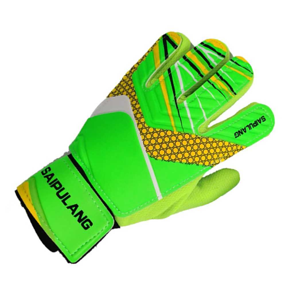 Children Goalkeeper Hand Protection Gloves Anti-Collision PU Football Training Gloves Antiskid Wear-resistant for Outdoor SportXJ250606