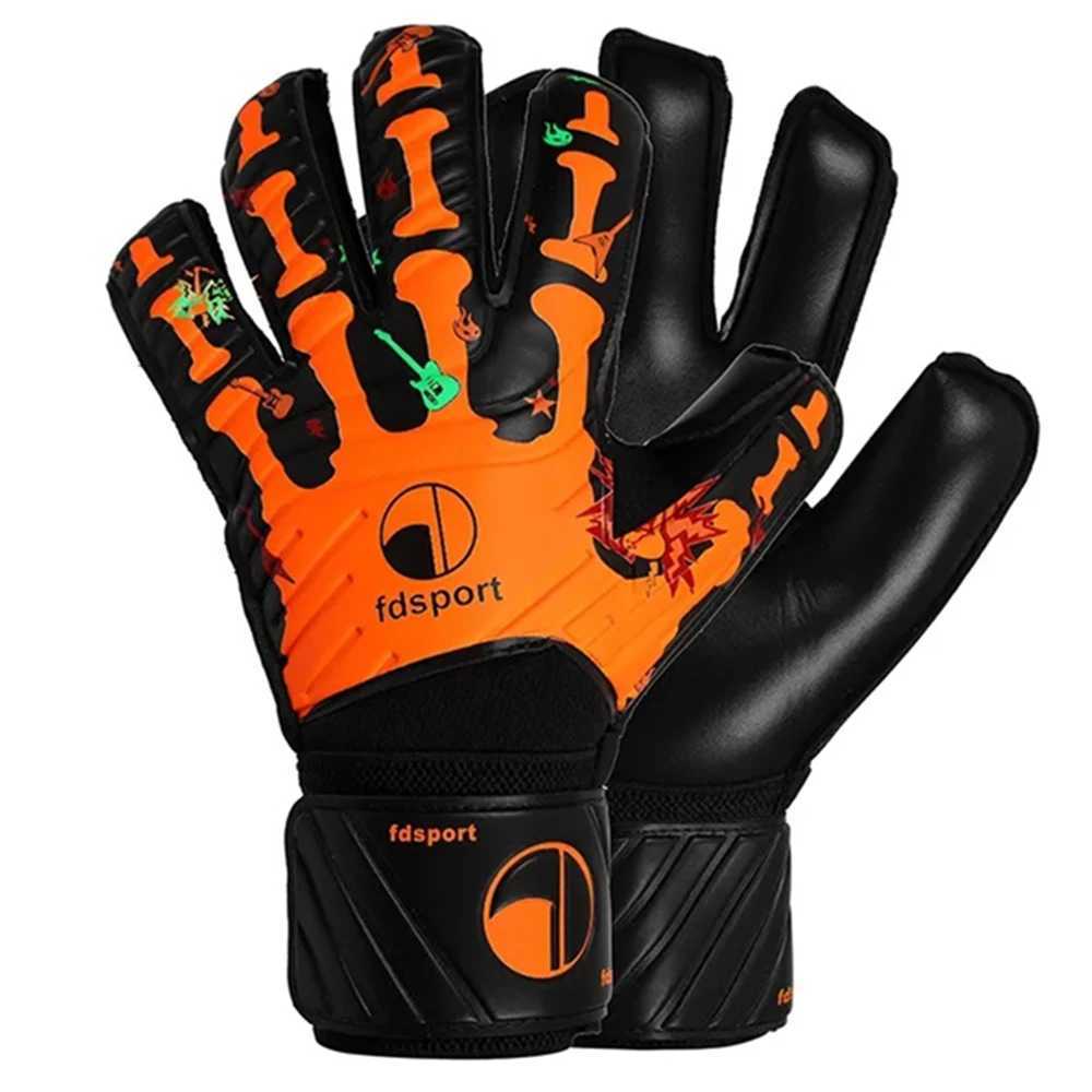 Mens Kids Child Professional Goalkeeper Gloves Finger Protection Thickened Latex Soccer Football Goalie Gloves 5 Finger Save Guard XJ250606
