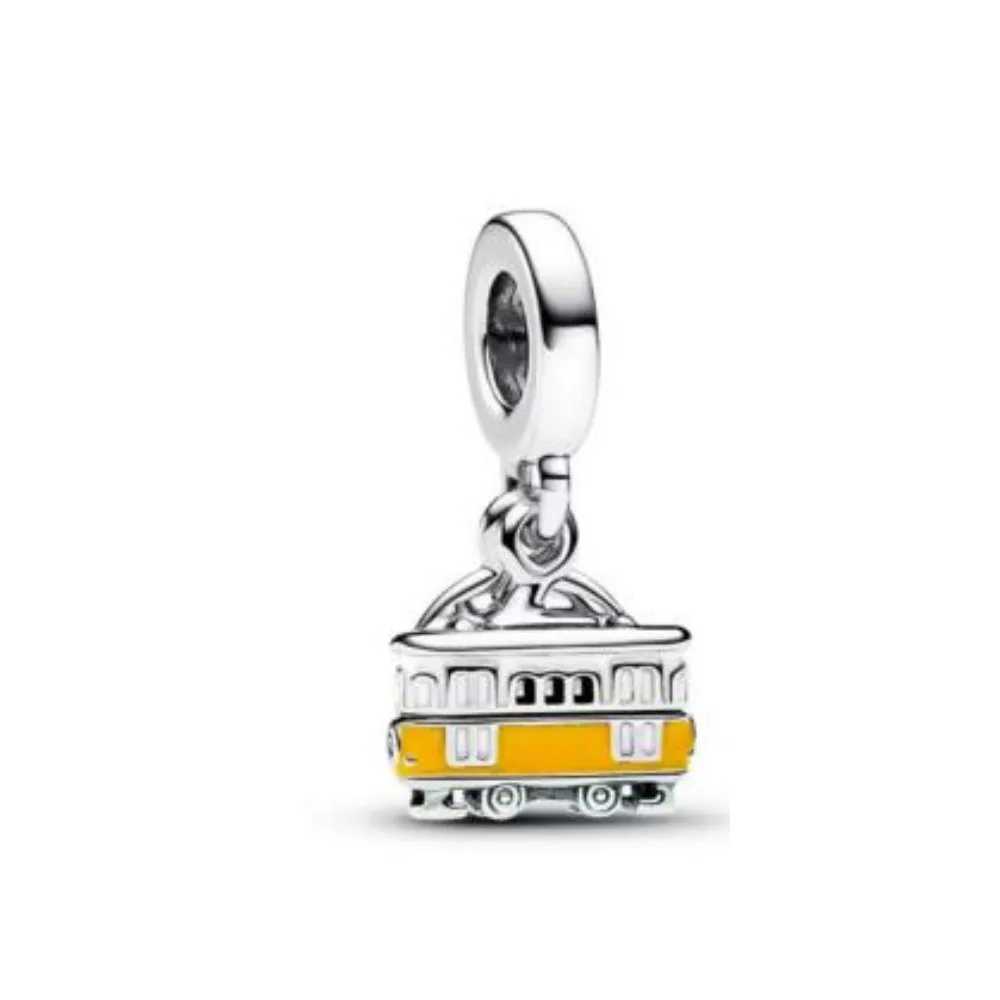 Europe New 925 Silver Bus Bead Truck Car Charm Pendant Dangle DIY Women Jewelry Gift Fit Decoration Original Bracelet Accessories XJ250607
