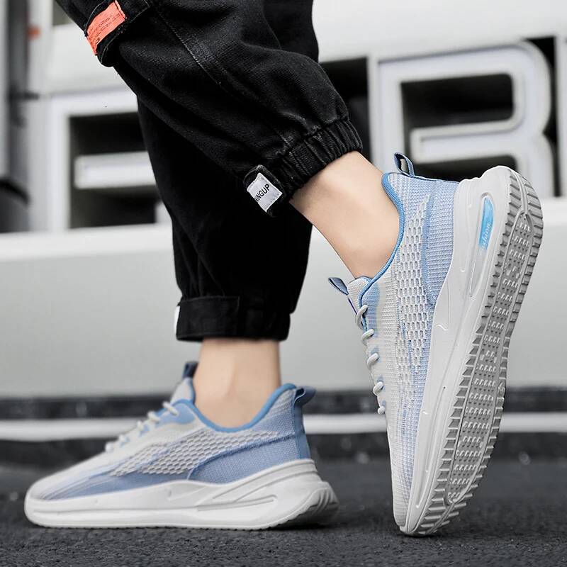 Ddmyoutdoor Trendy Men Running Platform Strap Outdoor Training Soft Sole Comfortable Shock Absorption Jogging Casual S Shoes Outdoor Shoes