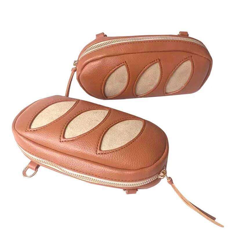 1Pc Creative Bread Design Women Crossbody Funny Cute Shoulder Bags Vintage Trend Cosmetic Bag Small Female Purses