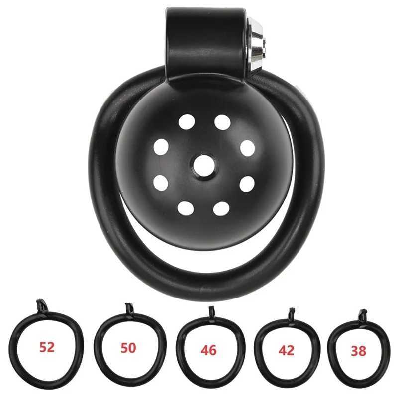 Male Penis Chastity Cage Set Small Bird Chastity Cage Belt With 5 Size Padlock Cock Ring Penis Lock Bondage Slave Man Sex Toy XJ250607