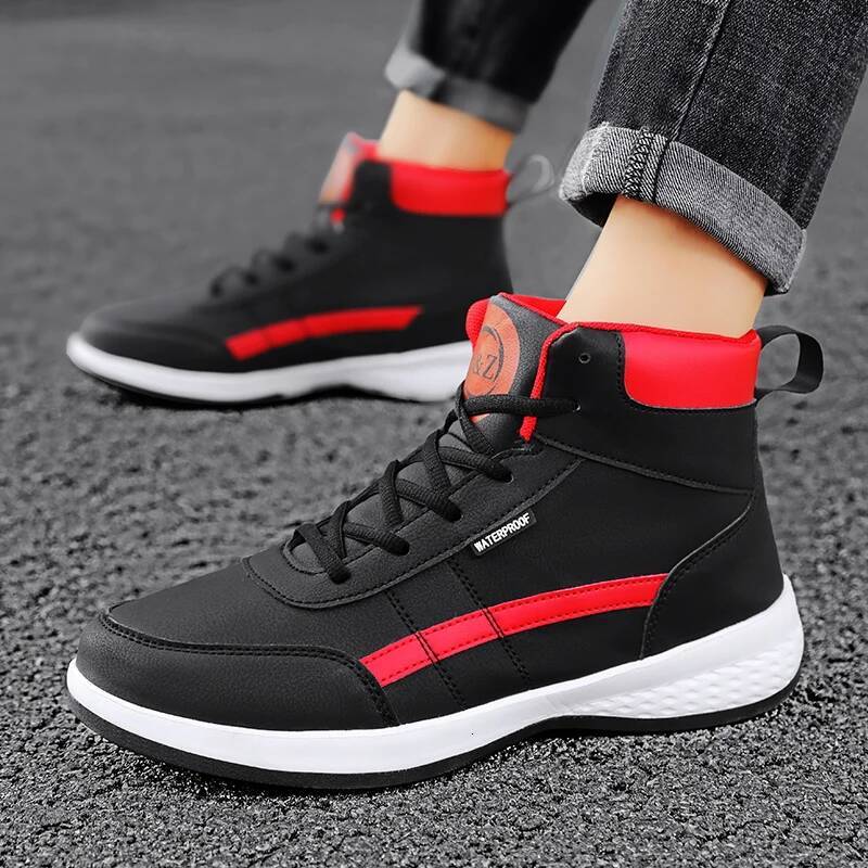 Ddmyoutdoor Men S Autumn Lightweight Lace Up New Board Shoes Soft Sole Casual Vulcanized Sneakers Short Boots Big Size Hot Selling Outdoor Shoes