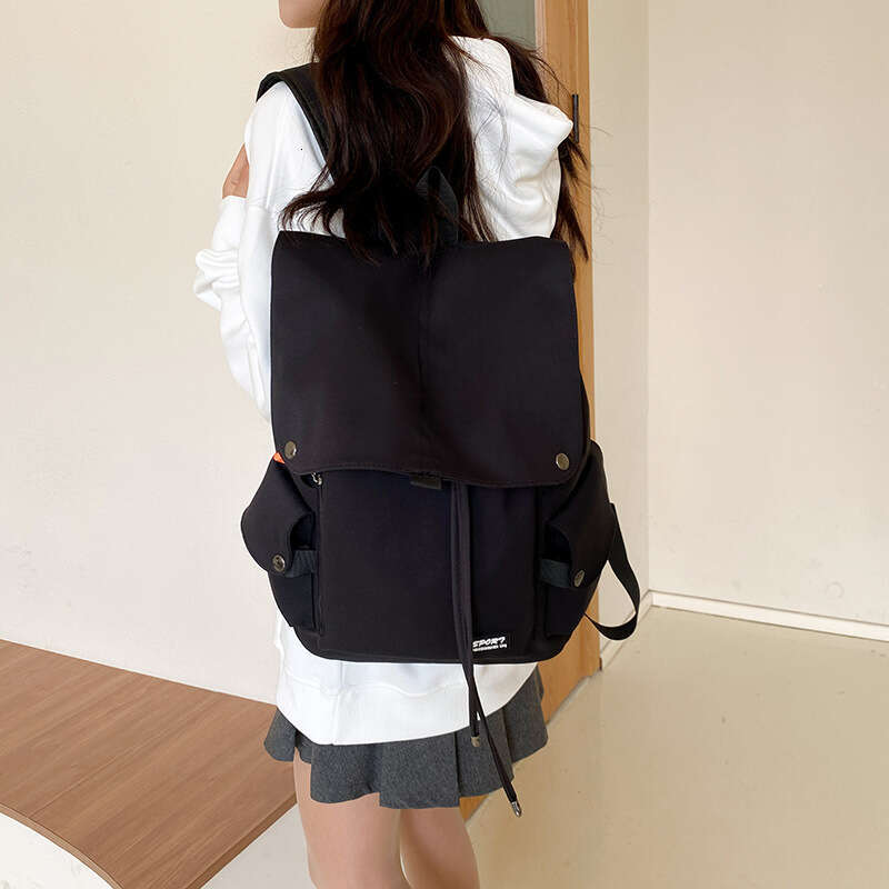 Campus Backpack for Male College Students, Simple and Versatile, Large Capacity Travel Bag, Lightweight Female High School Students Laptop Backpack, T