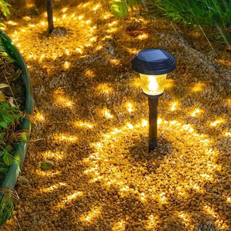Solar Pathway Lights Outdoor Waterproof Garden Landscape Yard Walkway Patio Decor Solar Lawn Lamp XJ250606
