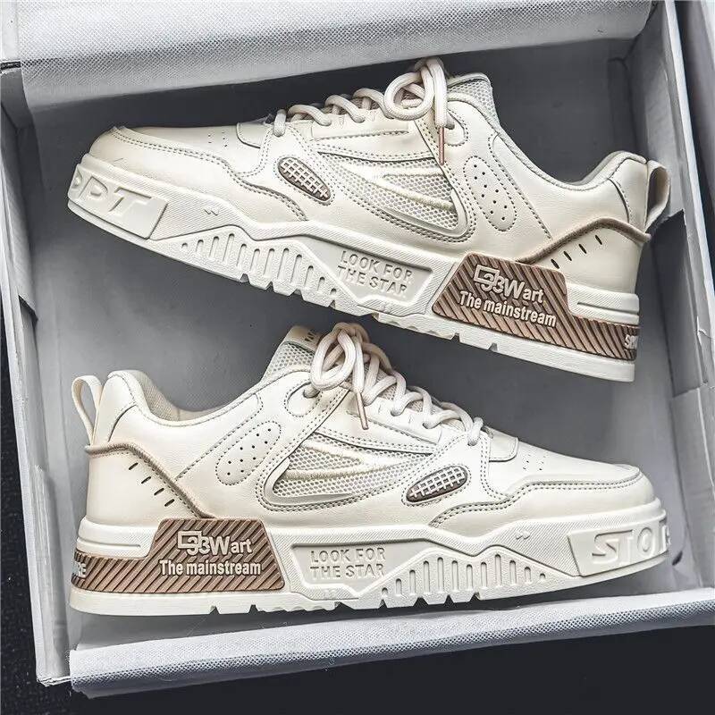 Ddmyoutdoor Mens Fashion Outdoor Casual Lace Up Platform Skateboard Shoe Training Shoes For Men Non Slip Sneaker Tenis Masculino Outdoor Shoes