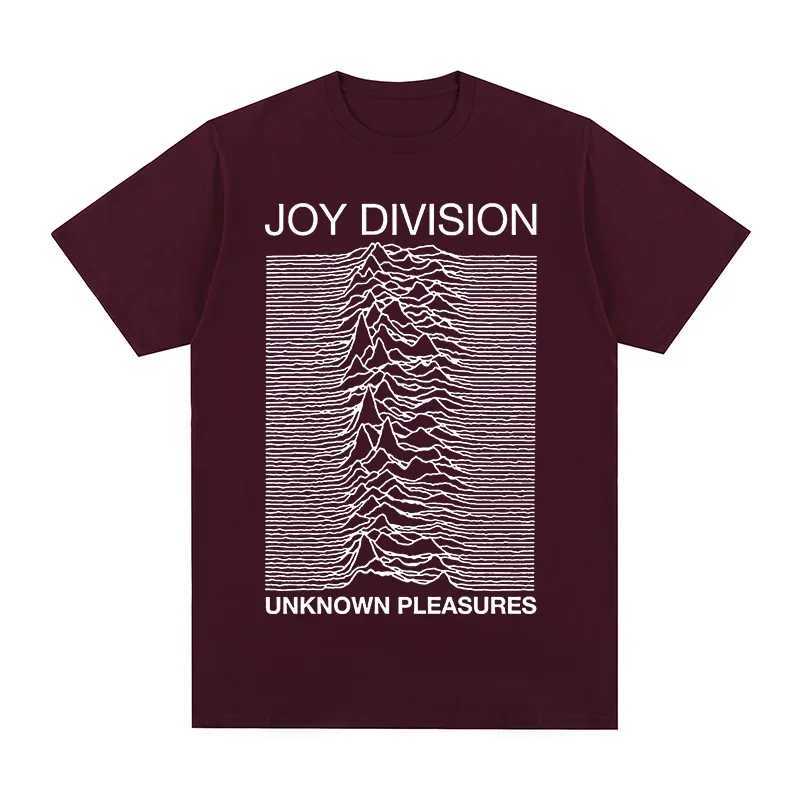 Joy Division Creative Line Print Summer High Quality 100% Cotton Casual Comfortable Mens T-Shirt Trendy Street Mens Clothing X250607