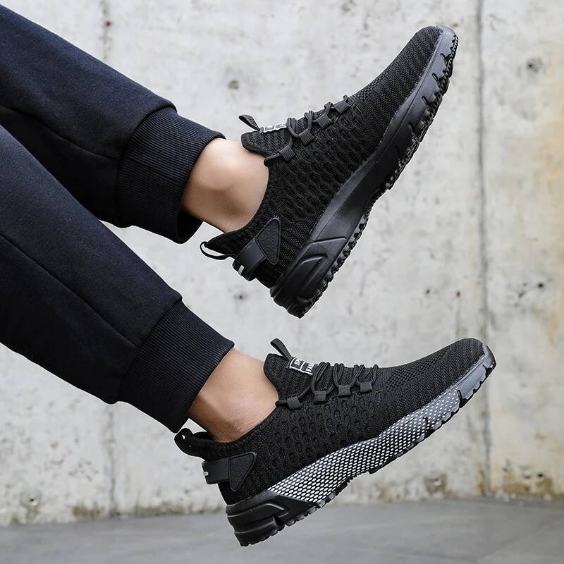 Ddmyoutdoor Summer Men New Running Lightweight Platform Sneakers Trend Thick Soled Breathable Anti Slip Casual Jogging Shoes Hot Selling Outdoor Shoes