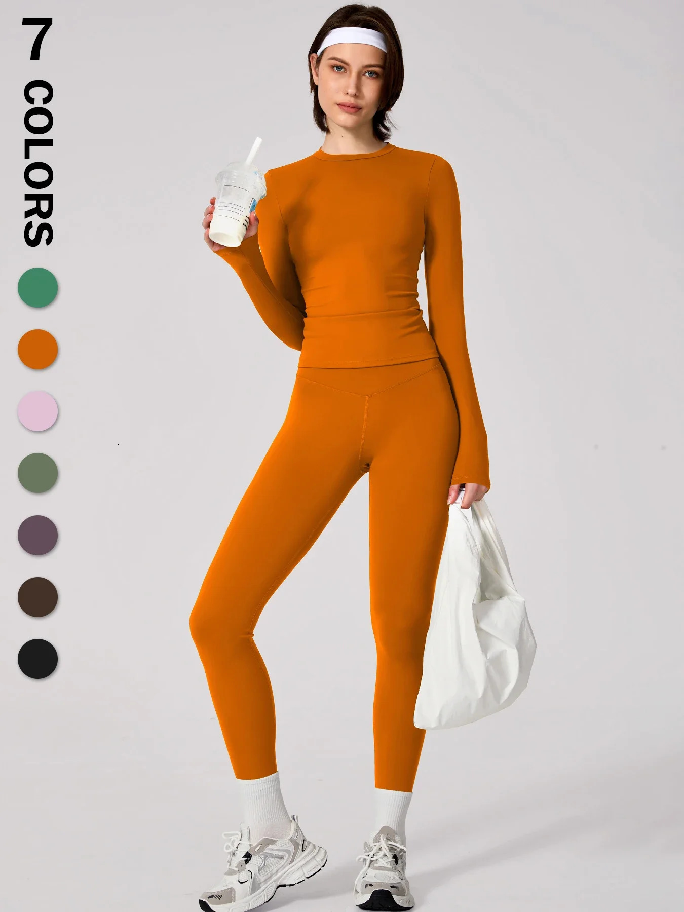 Women Set Sportswear Tracksuit Yoga Suit Sport Clothes Shirt Trousers Long Sleeves Pants 2Pcs Gym Fiess Training Slimming 250606