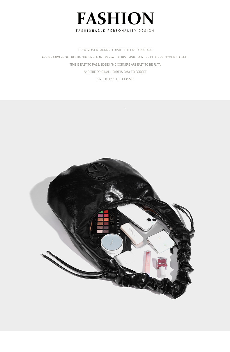 Free Shipping Luxury 2025 Autumn Designer Bags Winter New Niche Design Pleated Dumpling Bag High-end Fashion Versatile Commuter Shoulder Underarm Bag