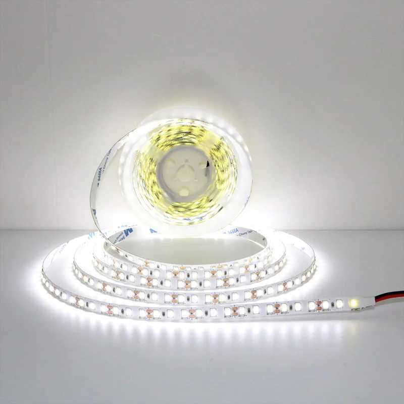 24V 12V LED Strip 2835 120LEDs/m Home Lamp Strip Pink Red Ice Blue Green Golden Yellow Orange Flexible Waterproof Soft Lamp Bar XJ250606