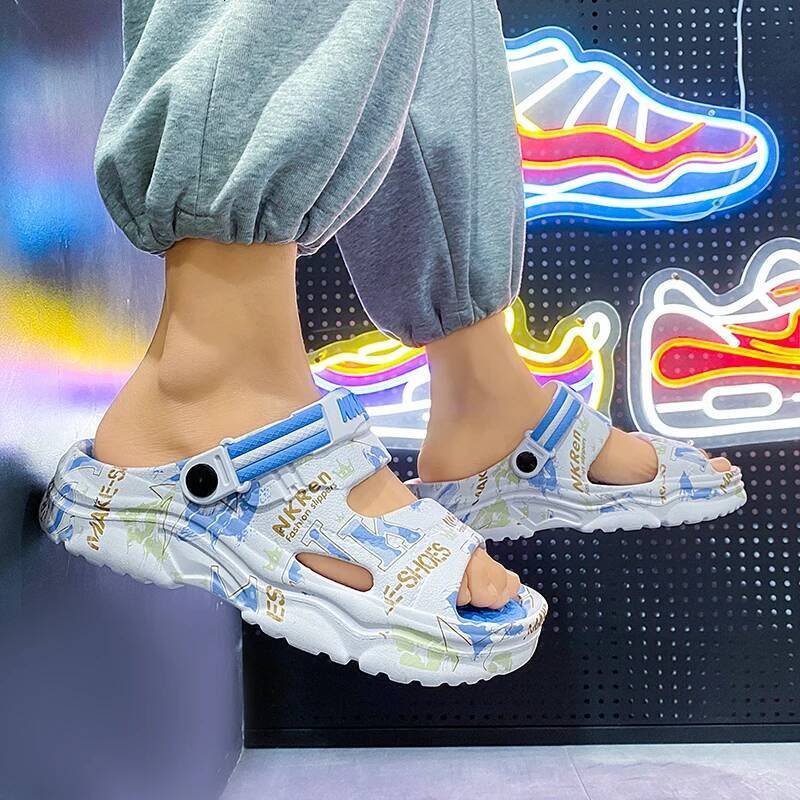 Ddmyoutdoor New Summer Indoor Shoes Beach Casual Slippers Soft Sole Platform Slides Men EVA Flip Flops Couple Sandals outdoor shoes