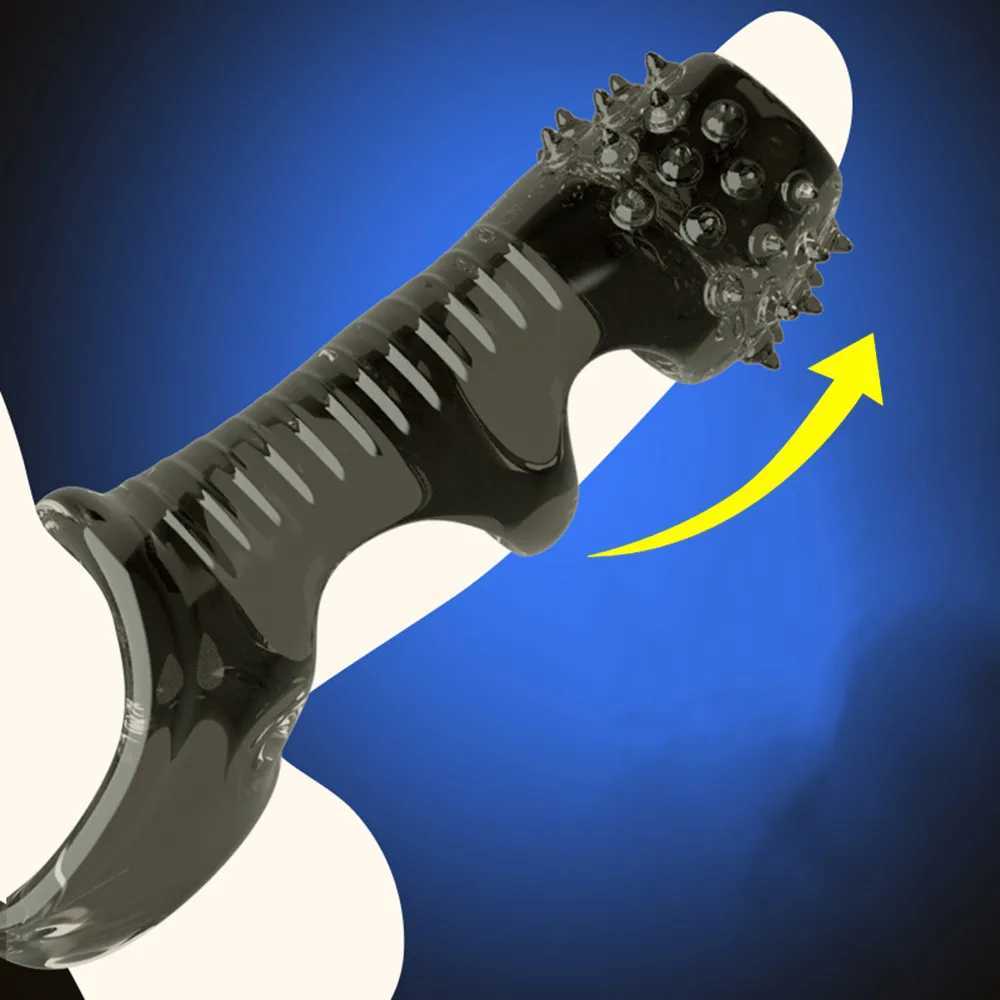 Cock Ring For Men Spike Cock Sex toys For Men Penian Rings Adult Supplies Delayed Ejaculation Linen Nozzle Sleeve For Penis XJ250607