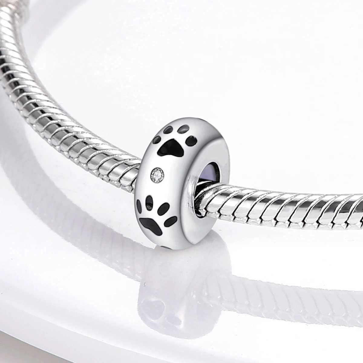 925 Silver Spacer Stopper Clip Charms Chamilia Beads Fit Original Necklace Bracelet DIY Gift Women XJ250607