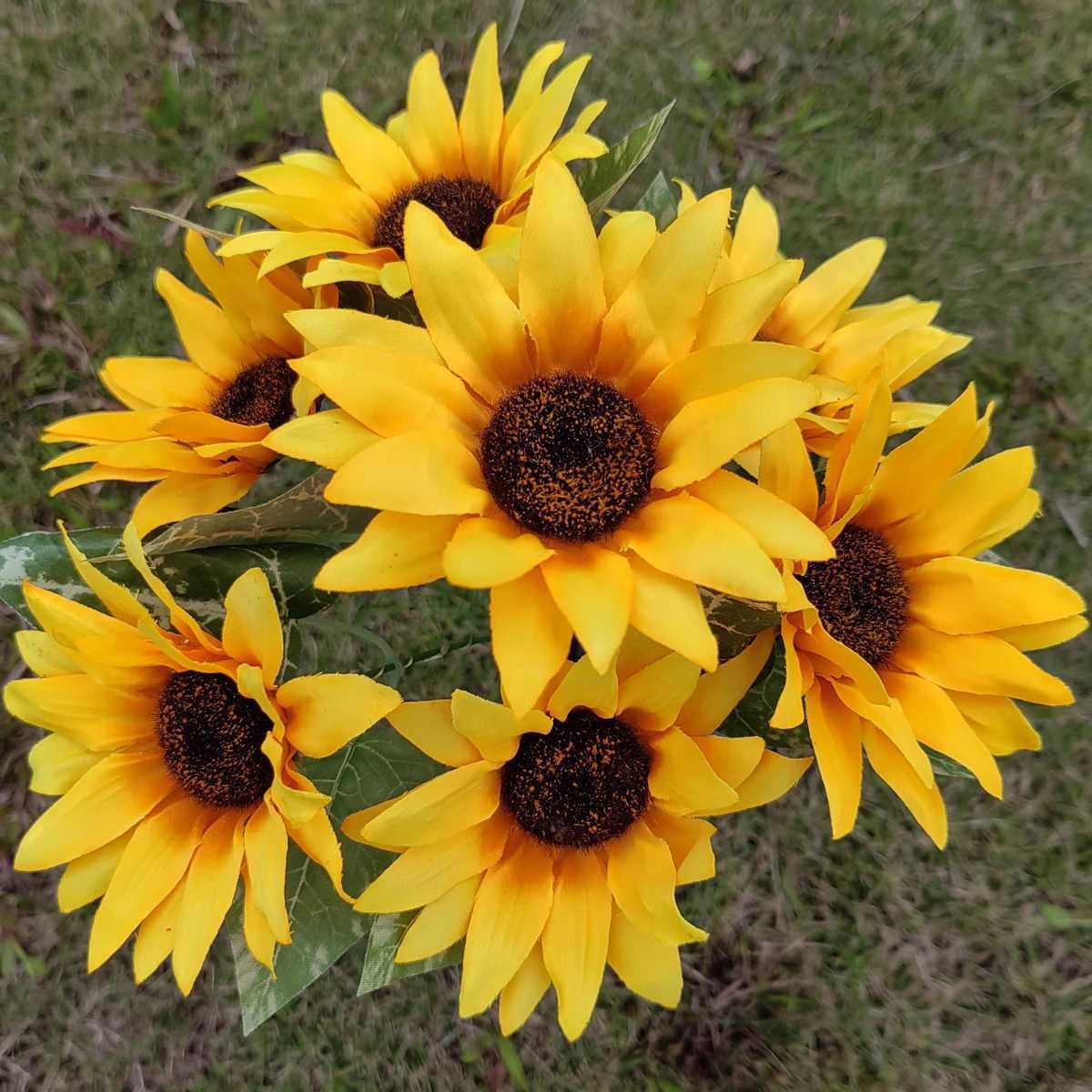 7 Heads LED Solar Simulation Sunflower Light Garden Yard Lawn Night Lights Landscape Lamp Home Christmas Decoration Flower Light XJ250606