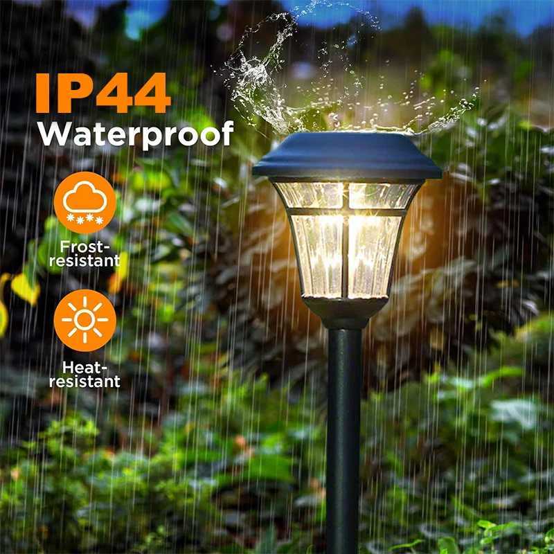 Solar Courtyard LED Ground Light Waterproof Outdoor Garden Decorative Pathway Lights for Patio Lawn Walkway Street XJ250606