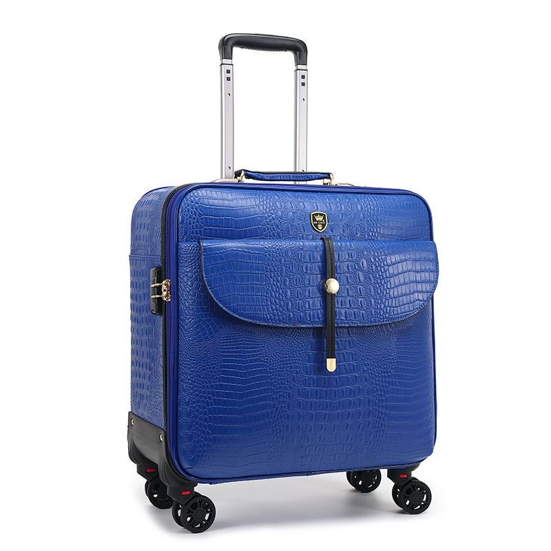 Suitcase designer luggage high-grade crocodile pattern luggage female suitcase 20 trolley case male password box 16 boarding box 24 suitcase
