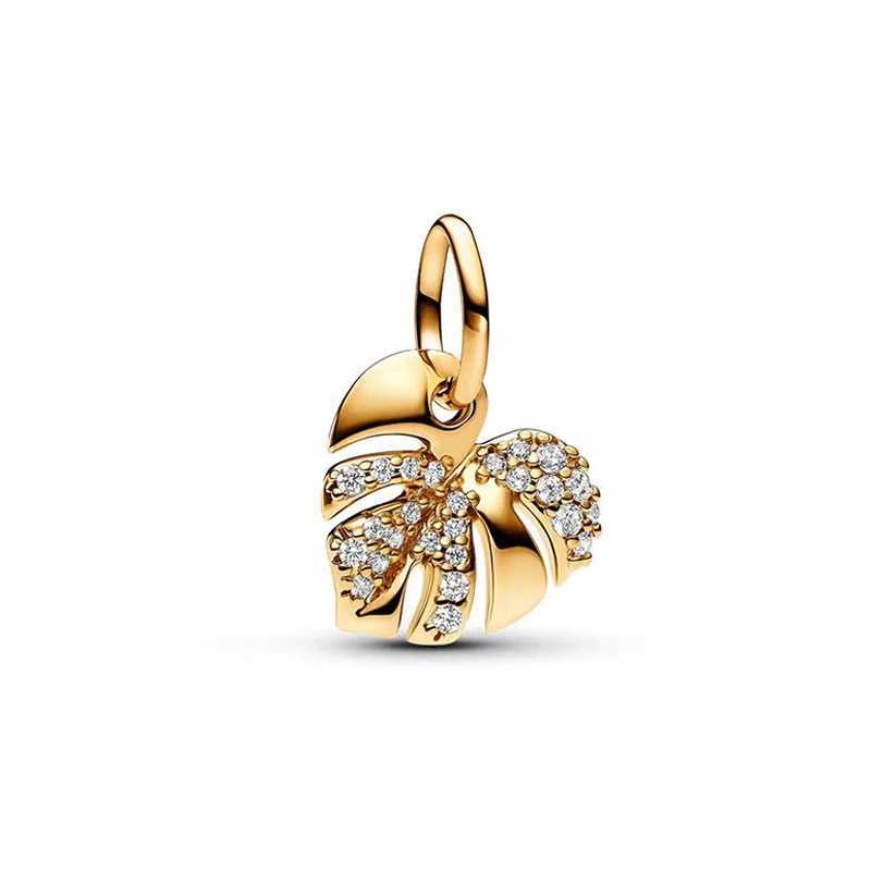 2025 New Rose Gold Pendant Charm Bead Fits Bracelets Bangle Necklace For Women Luxury DIY Jewelry Daily Party Festival Gift Hot XJ250607