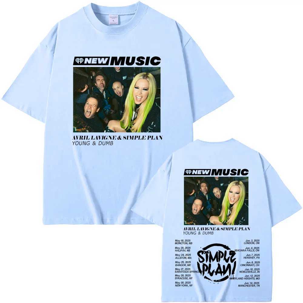 Avril Lavigne - Young Dumb T-Shirt Funko Pop Harajuku Gothic Tee-shirt Short Sleeve Women/men Casual T-shirt Round Neck Tees W250607