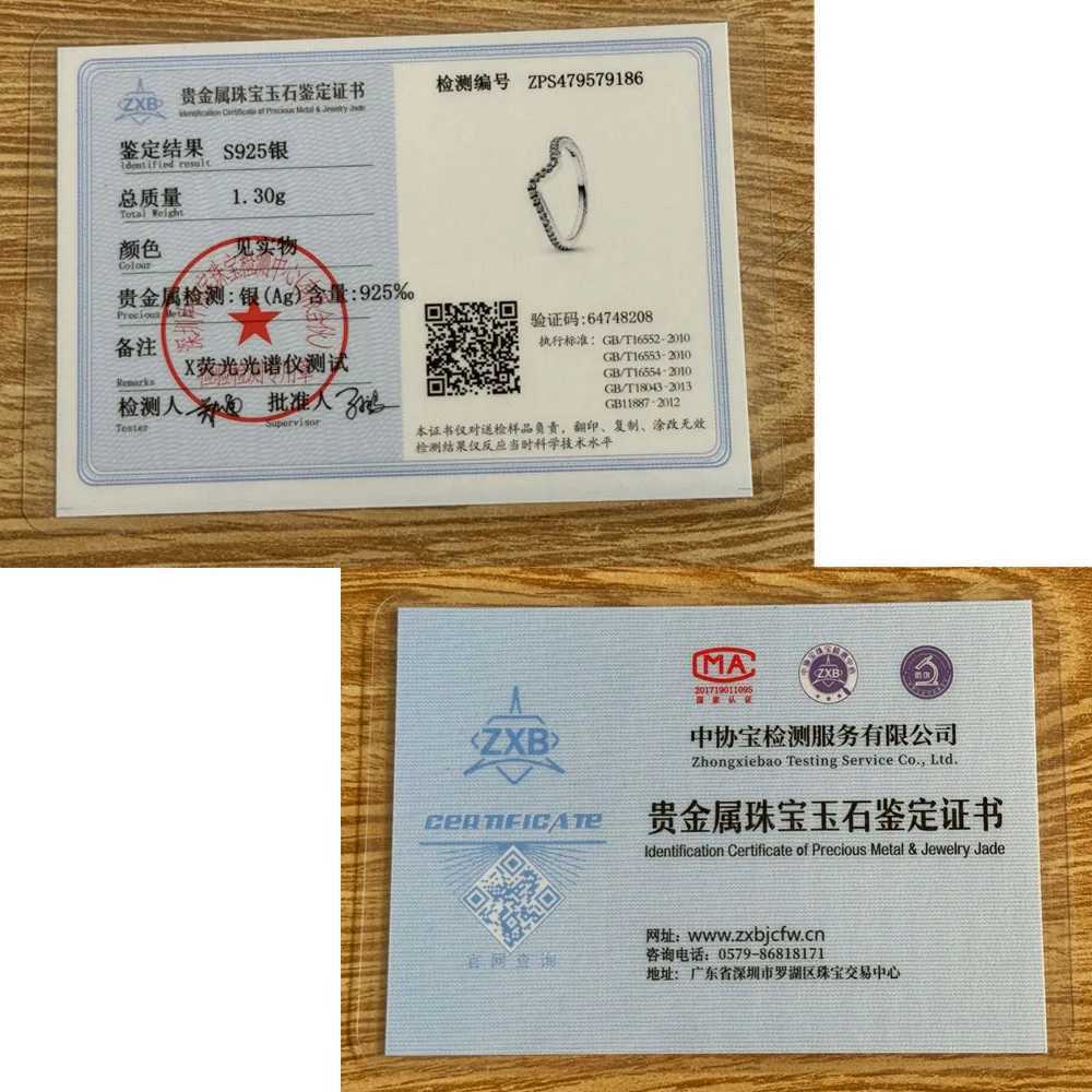 925 Sterling Silver Rings Size 6 7 8 9 for Women Original Mom Heart Wedding Crystal Jewelry All White Stone Pave XJ250606