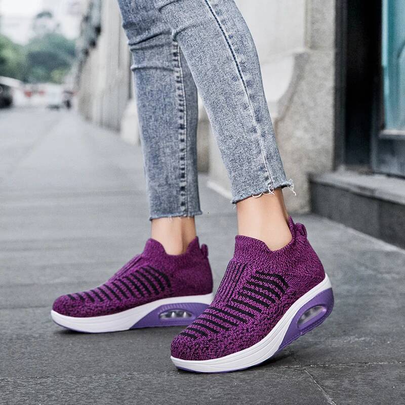 ddmyoutdoor Women Sneakers Outdoor Thick Soled Anti Slip Summer Sports Breathable Mesh Lightweight Walking Vulcanized Shoes Hot Selling Outdoor Shoes