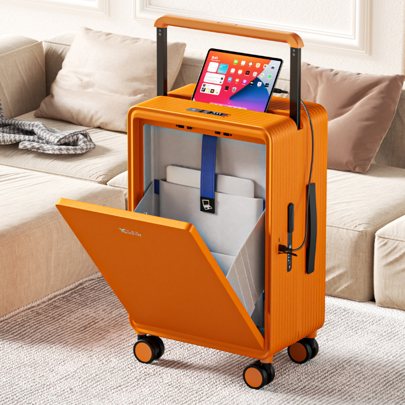 Wide pull rod travel case scratch resistant and wear-resistant password universal wheel boarding case