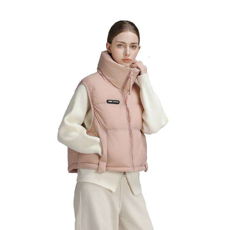 CLARKE QUEEN Women Winter Down Vest Jacket Light Weight added Puffer Casual Thickened Sleeveless Short Slim Warm Outerwear Coat
