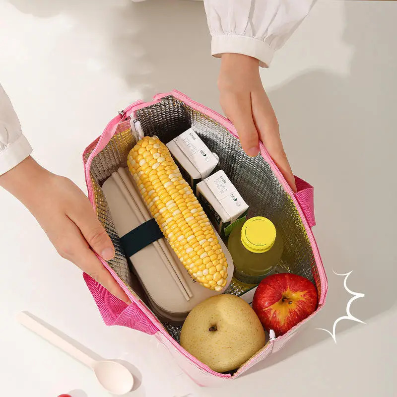 Insulated Lunch Bag hickened Aluminum Foil Camping Picnic Ice Pack School Bento Bag Picnic Food Storage Tote Bag 250606