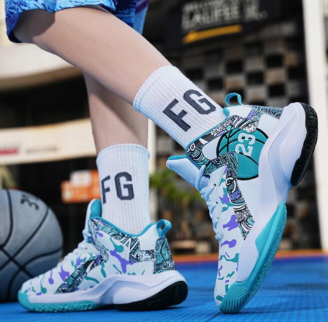 Boy and teenager Designer sneaker Basketball shoes sports sound sneakers student sports training shoes boy trendy shoes in stock Z 6.4-10