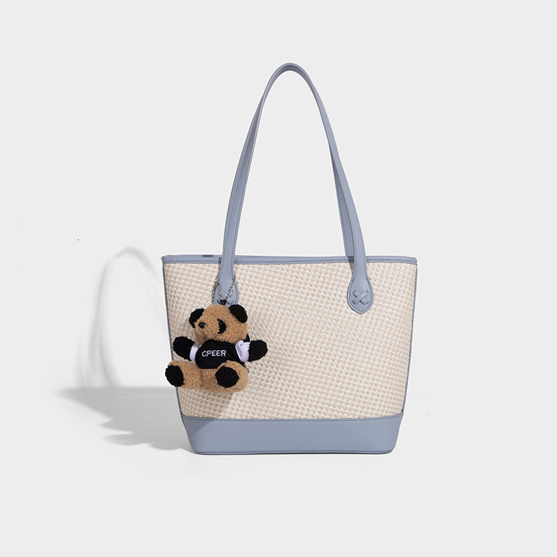 Free Shipping Large Capacity Women's Luxury Tote Bag 2025 New Designer Bags Fashion Shoulder Underarm Bag Casual Retro Niche Woven Bag Handbag