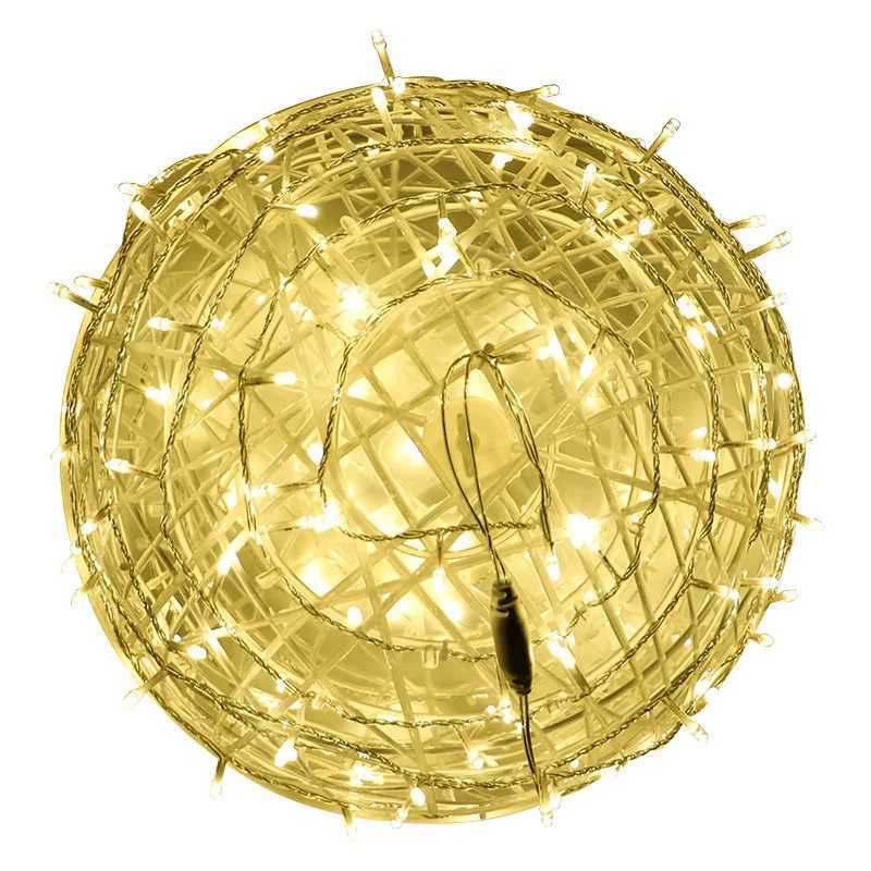 Christmas Festoon Rattan Ball LED Light Ramadan Outdoor Hanging Lamp Fairy String Light for Holiday Wedding Party DecorationXJ250606