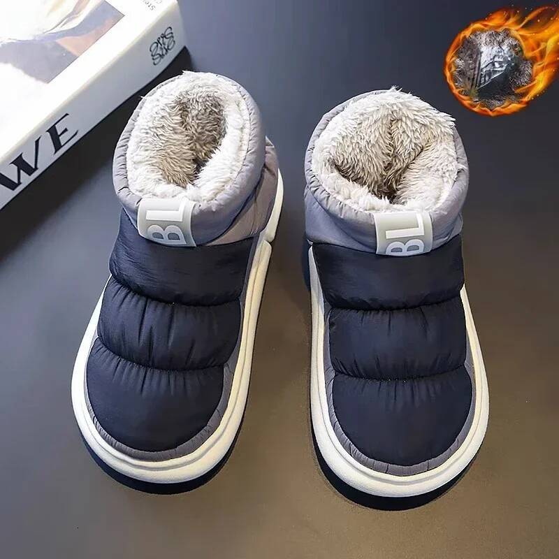 ddmyoutdoor Snow Boots Men Women Winter Lovers Plush Thick Comfortable Cotton Waterproof Anti Slip Outdoor Casual Shoes Flats Outdoor Shoes