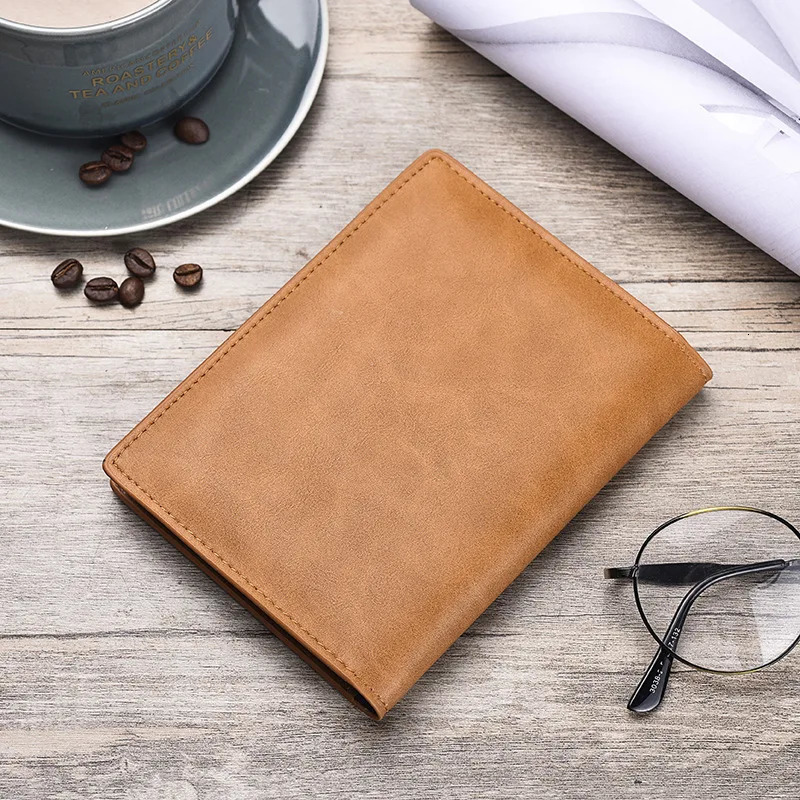 Genuine Leather Mens Passport Cover ID Card Case Purse Bank Credit Card Holder Travel Wallet For Male 250605