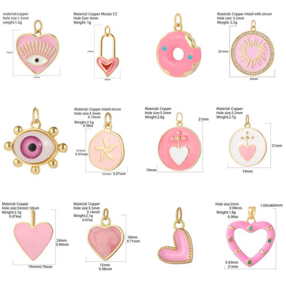 Cute Hearts Starfish Charms Gold Color Animals Turtle Flower Jewelry Pendants DIY Earring Necklace Bracelet Keychain Sea Charm XJ250607