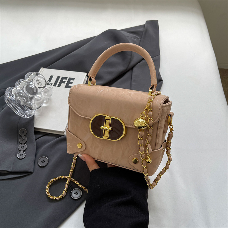 designer High-end Silver Small Bag for Women 2025 New Trendy Fashion Versatile Crossbody Bag Popular Hot Handbag Small Square Bag